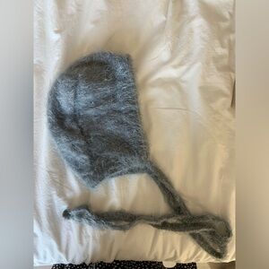 Grey Mohair Balaclava